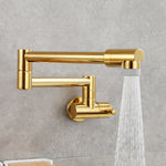 Modern Pot Filler Faucet | Wall-Mounted Design with Pull-Down Spout for Convenient Cooking Above Stove 11