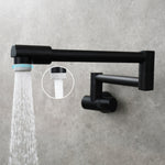 Modern Pot Filler Faucet | Wall-Mounted Design with Pull-Down Spout for Convenient Cooking Above Stove 12