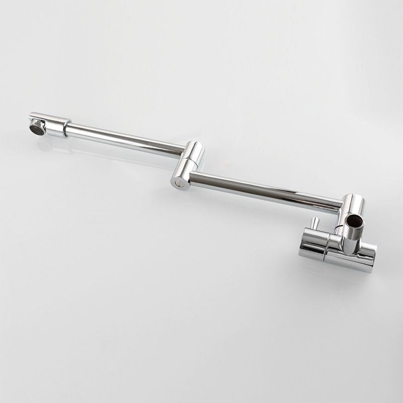 Modern Pot Filler Faucet | Wall-Mounted Design with Pull-Down Spout for Convenient Cooking Above Stove 8