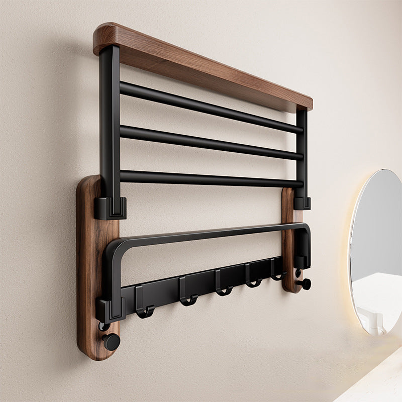 Modern Towel Rack | Stainless Steel Design with No-Drill Installation | Space-Saving Storage for Stylish Bathrooms 0