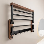 Modern Towel Rack | Stainless Steel Design with No-Drill Installation | Space-Saving Storage for Stylish Bathrooms 1