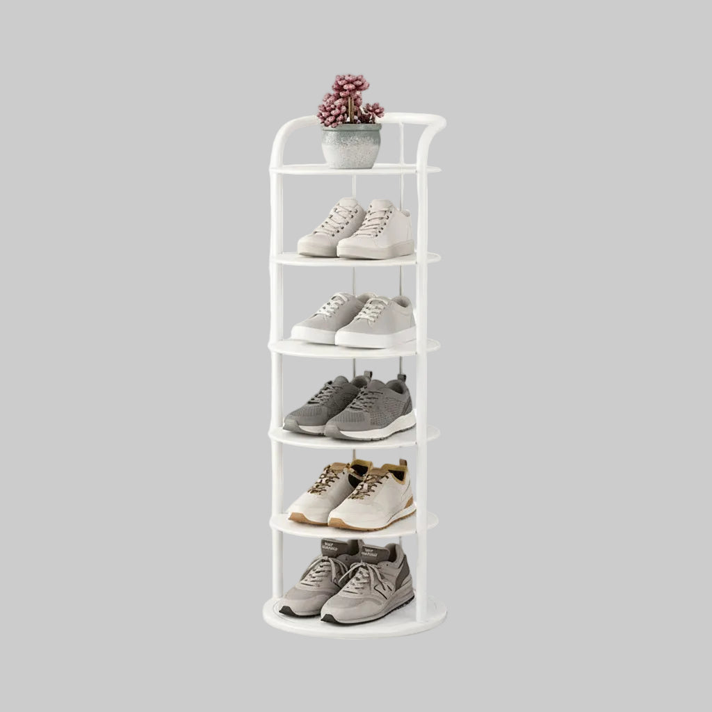 Modern Vertical Shoe Rack | Space-Saving Metal Organizer for Entryways 4