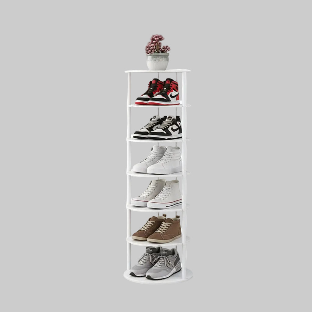 Modern Vertical Shoe Rack | Space-Saving Metal Organizer for Entryways 5