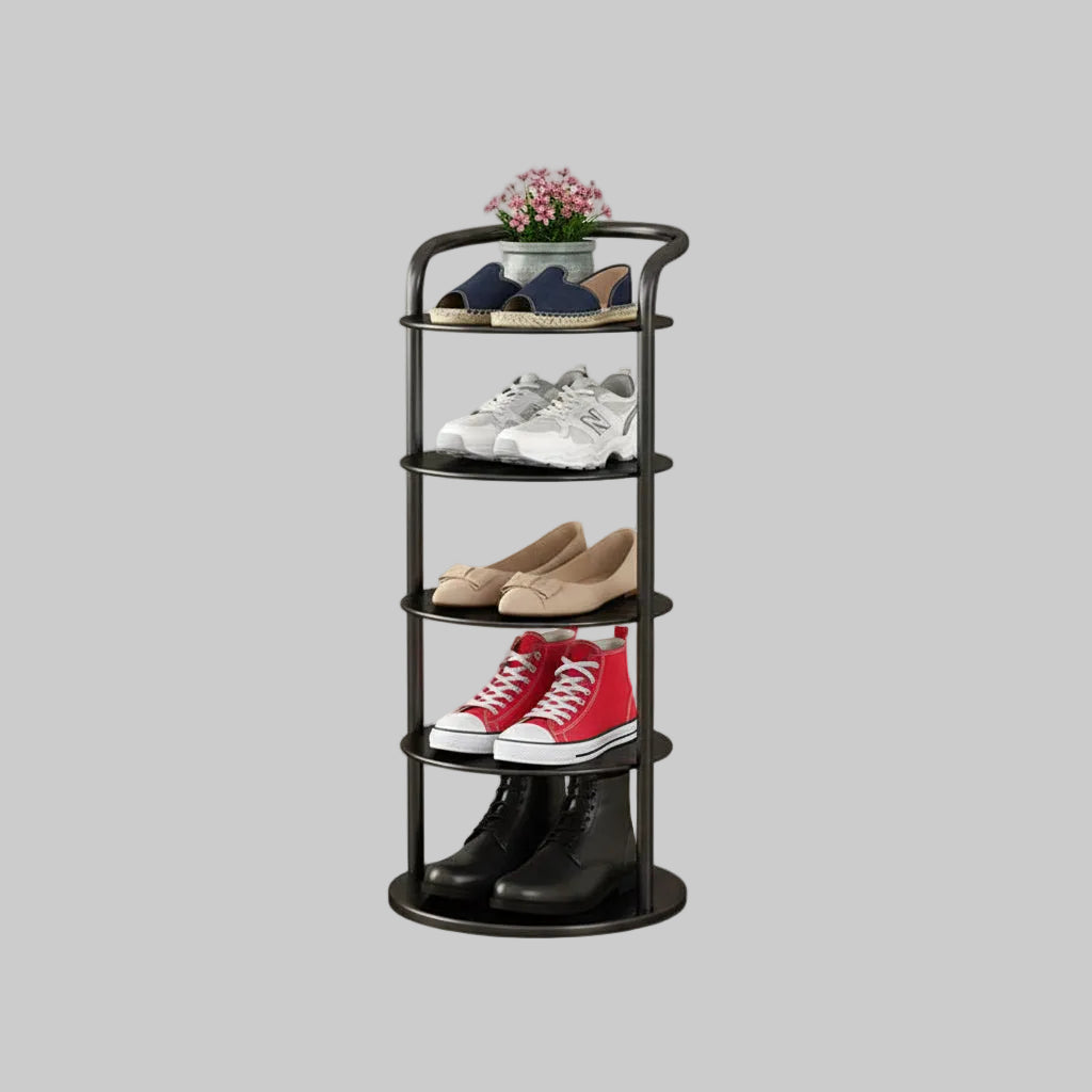 Modern Vertical Shoe Rack | Space-Saving Metal Organizer for Entryways 7
