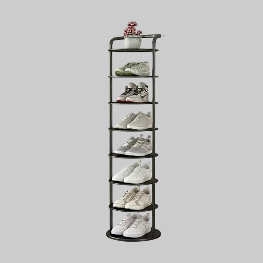 Modern Vertical Shoe Rack | Space-Saving Metal Organizer for Entryways 8