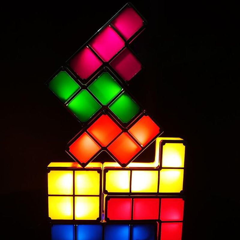Modular LED Lights | Interactive Tetris Lamp with Endless Configurations for Creative Home Decor 4