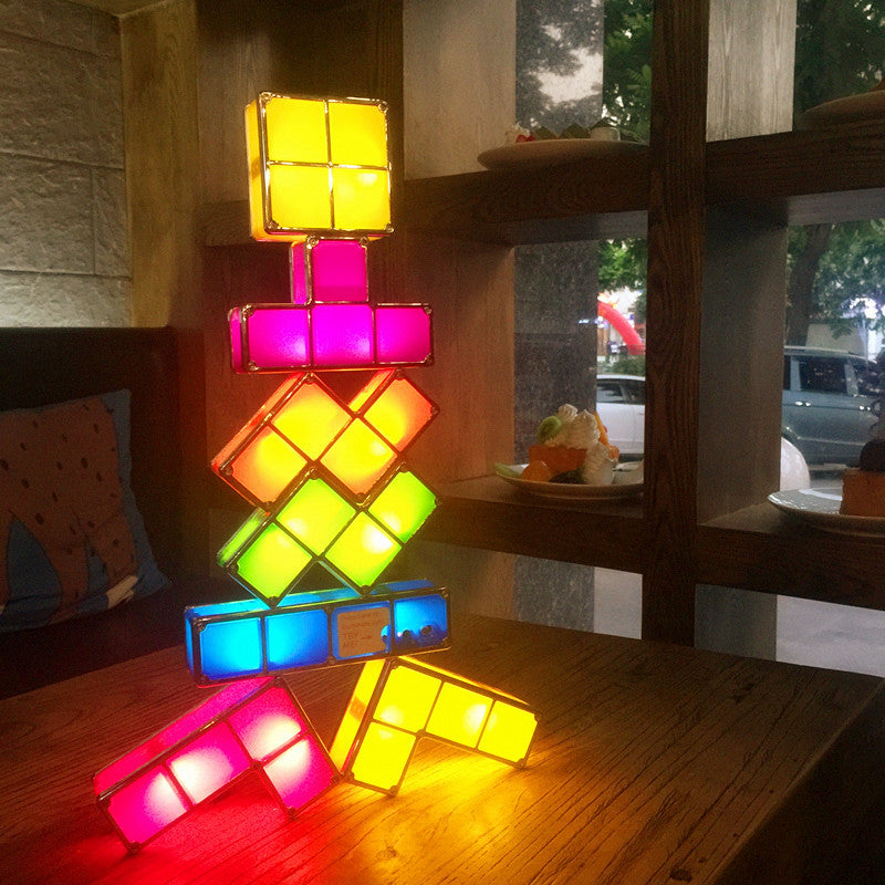 Modular LED Lights | Interactive Tetris Lamp with Endless Configurations for Creative Home Decor 5