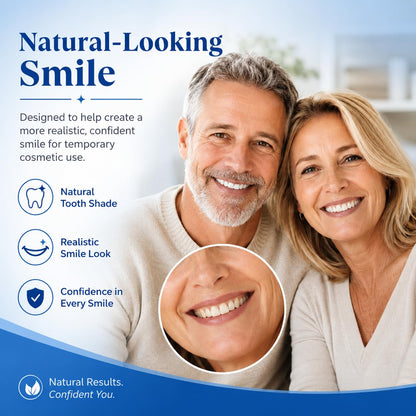 Moldable False Teeth Set | Temporary Dentures with Custom Fit | Instant Smile Transformation for Confidence 2