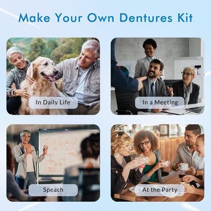 Moldable Silicone Denture Set | Custom Fit False Teeth for Natural Smile | Durable & Easy to Clean for Everyday Confidence 6