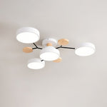 Moleculux | Elegant Scandinavian LED Semi-Flush Mount Ceiling Light 0