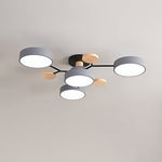 Moleculux | Elegant Scandinavian LED Semi-Flush Mount Ceiling Light 10