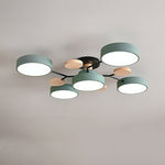 Moleculux | Elegant Scandinavian LED Semi-Flush Mount Ceiling Light 15