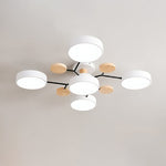 Moleculux | Elegant Scandinavian LED Semi-Flush Mount Ceiling Light 16