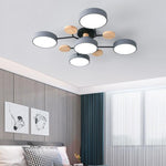 Moleculux | Elegant Scandinavian LED Semi-Flush Mount Ceiling Light 4
