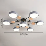 Moleculux | Elegant Scandinavian LED Semi-Flush Mount Ceiling Light 7