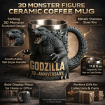 Monster Mug | 3D Sculpted Ceramic Coffee Mug with Unique Design | Fun Drinkware for Home and Office 3