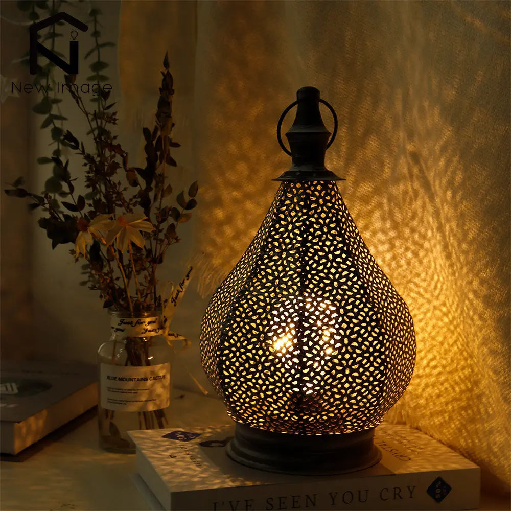 Moroccan Design Table Lamp with Intricate Patterns | Cozy Lighting for Any Room 0