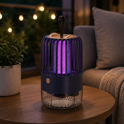 USB Rechargeable Mosquito Repellent Lamp, Silent Chemical Free UV Mosquito Killer Light for Bedroom, Patio and Camping, 323 sq ft