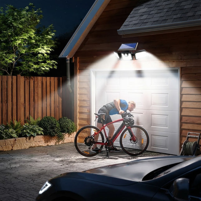 Motion Sensor Solar Light for Outdoor, 74 LED Motion Sensor Light Outdoor, IP65 Waterproof Solar Flood Light for Yard