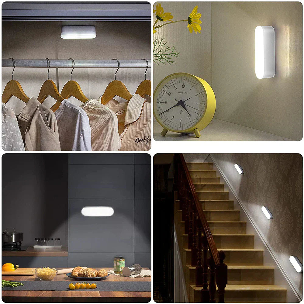 Motion Sensor Wall Light | Wireless & Rechargeable Design with USB Charging | Safe Illumination for Hallways and Staircases 6