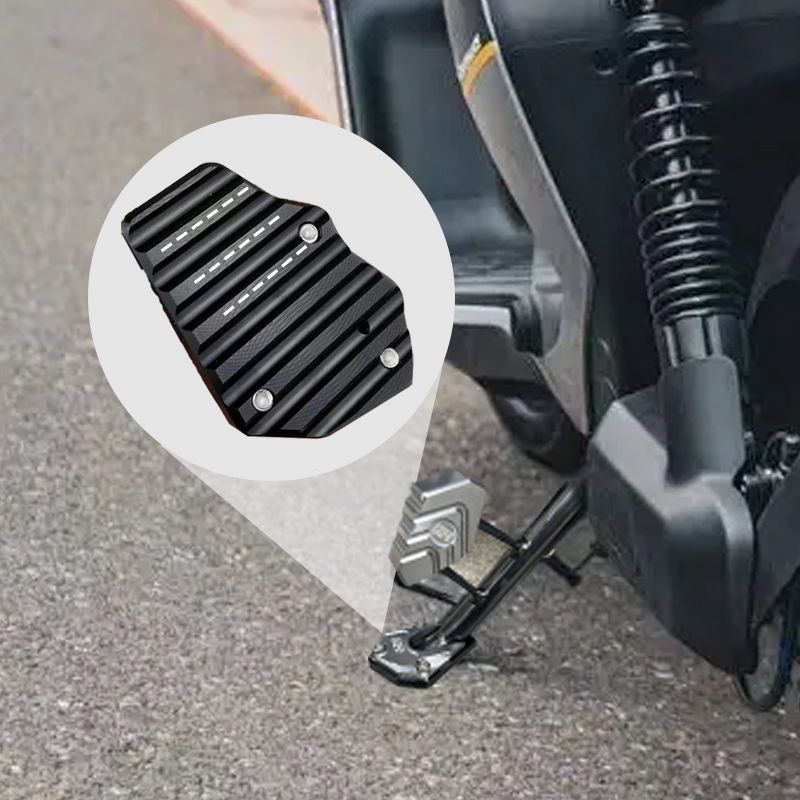 Motorcycle Accessory | Kickstand Enlarger Plate with Non-Slip Design | Enhanced Stability for Secure Parking 5