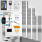 Motorcycle LED Light Kit | 12-Piece RGB Strips with Brake & Turn Signals | Waterproof Design for Enhanced Visibility 5