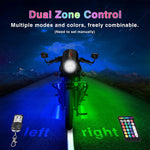 Motorcycle LED Light Kit | 12-Piece RGB Strips with Brake & Turn Signals | Waterproof Design for Enhanced Visibility 6