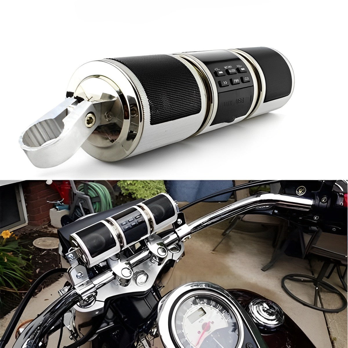 Motorcycle Sound System | Bluetooth Stereo Speakers with High-Performance Amplifier | Compact Design for Enhanced Audio Experience 0