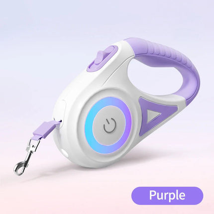 Retractable Dog Leash with 100 Lumen LED Spotlight, Cat Leash and Dog Walking Leash 5 m with RGB Light Ring – image 12