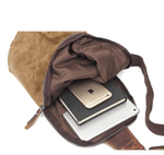 MultiWear | Water-Resistant Canvas Crossbody Bag with Anti-Theft Pocket | Versatile Design for Daily Use 4