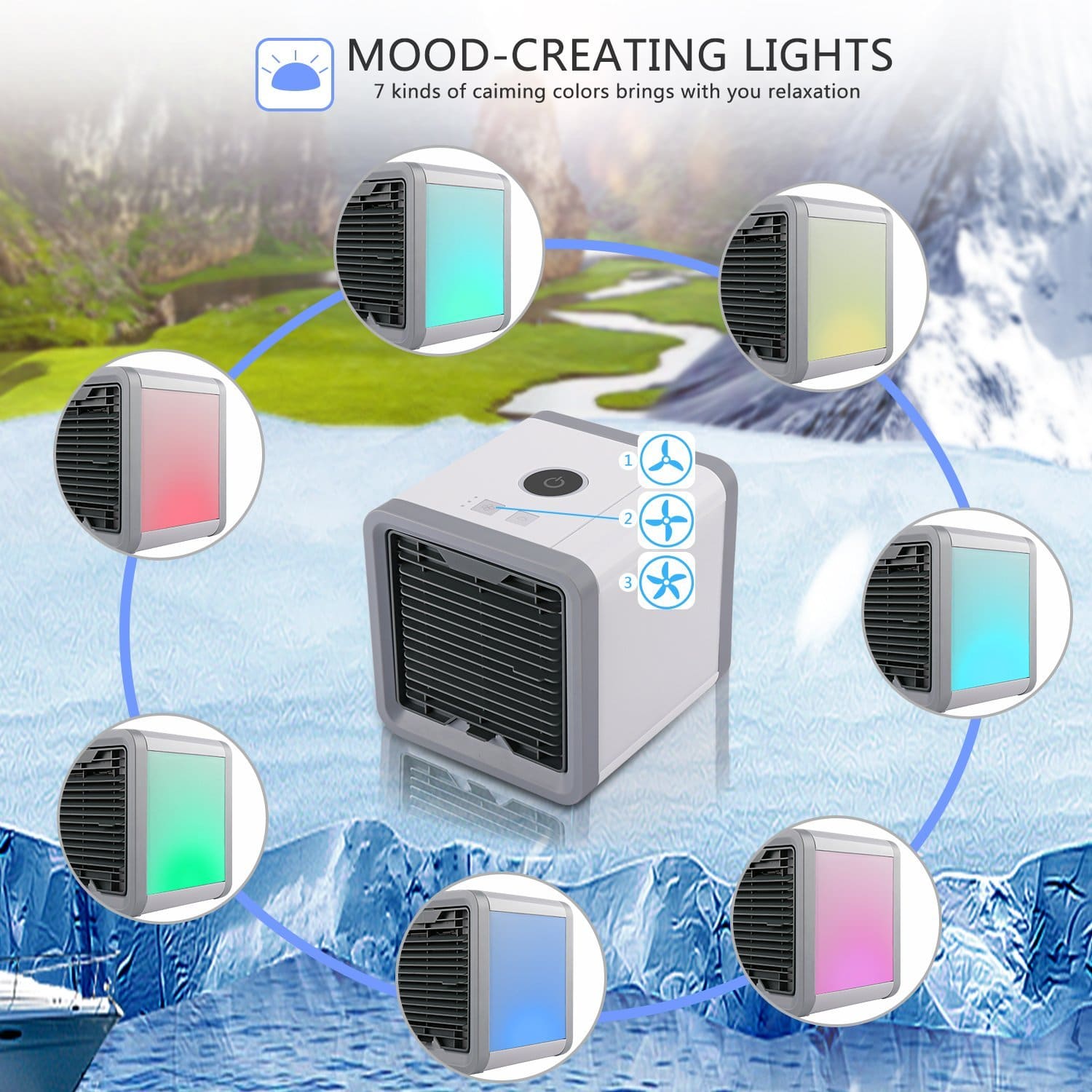 Multifunctional Mobile Air Conditioner | 3-in-1 Cooling, Humidifying & Purifying Device for Comfort 4