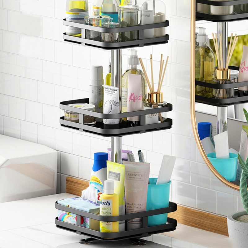 Multifunctional Storage Rack | 360° Rotatable Design for Easy Access | Space-Saving Organizer 4