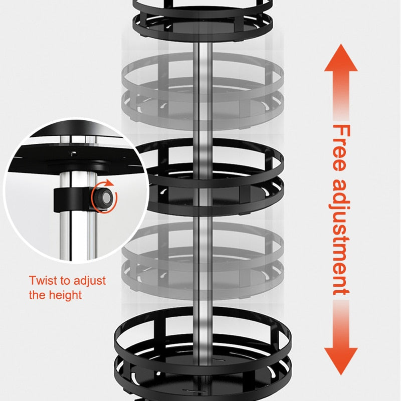 Multifunctional Storage Rack | 360° Rotatable Design for Easy Access | Space-Saving Organizer 5
