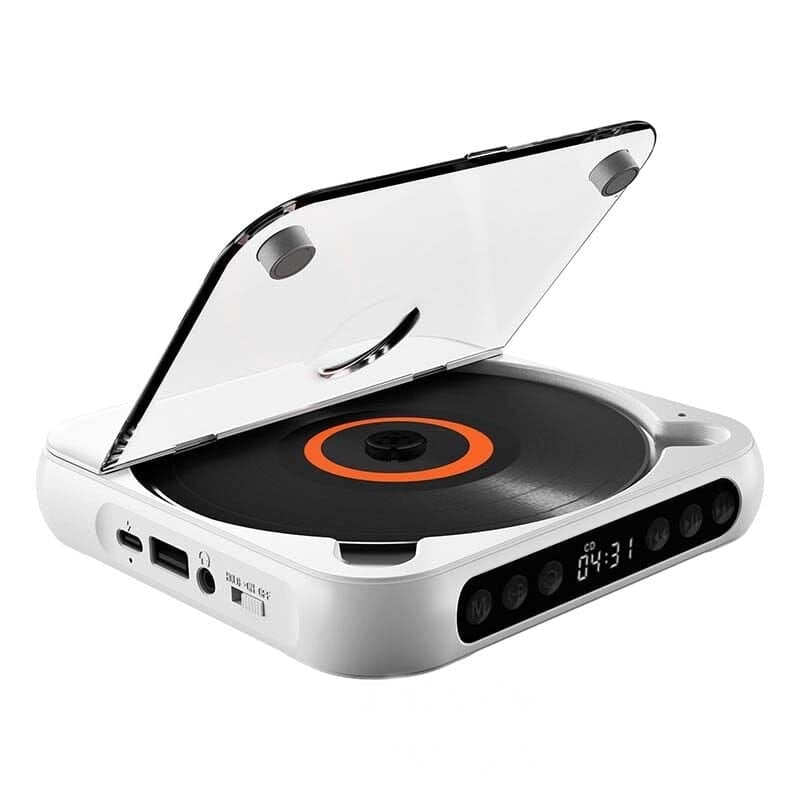 MusicWave | Portable CD Player with Bluetooth & Long Battery Life | Compact Design for On-the-Go Listening 0
