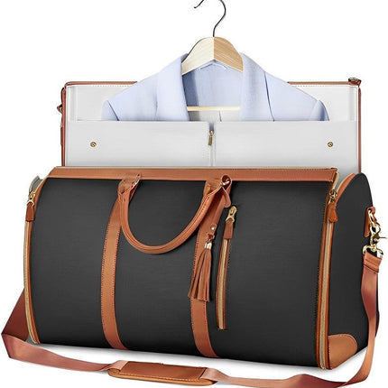 Travel Bag for Women and Men, Garment Bag for Travel in Synthetic Leather with Multiple Compartments – image 4
