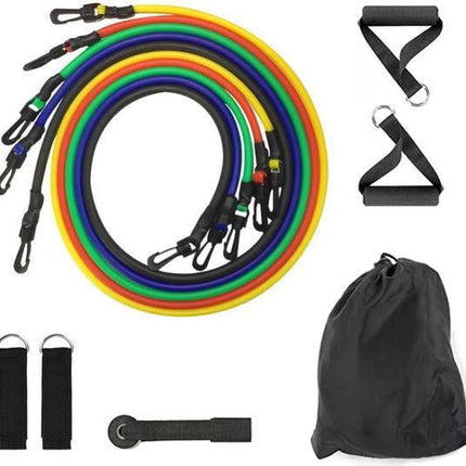 Resistance Bands Set with Handles, 11 Piece Exercise Bands with Door Anchor and Ankle Straps – image 6