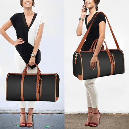 Travel Bag for Women and Men, Garment Bag for Travel in Synthetic Leather with Multiple Compartments – image 6