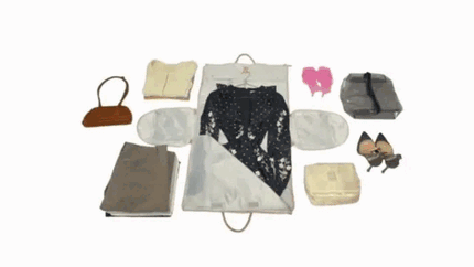 Travel Bag for Women and Men, Garment Bag for Travel in Synthetic Leather with Multiple Compartments – image 12