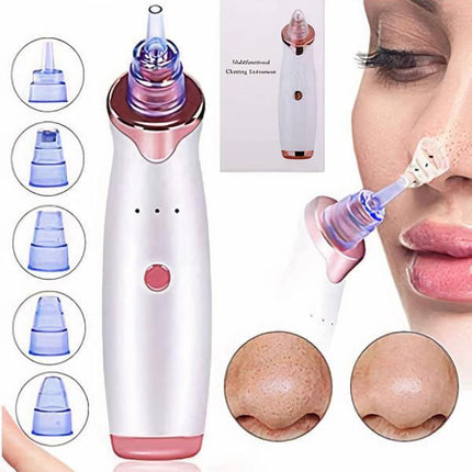 Pore Vacuum Blackhead Remover USB Rechargeable, Blackhead Vacuum with 3 Suction Levels and Diamond Head