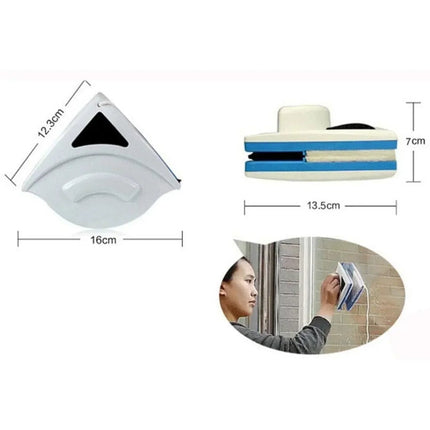 Magnetic Window Cleaner Tool, Glass Cleaning Magnet with Microfiber Pads – image 3