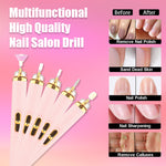 Nail Care Essentials | 5-in-1 Electric Nail Polisher with Built-in Light | Portable Manicure Tool for Salon-Quality Nails 6