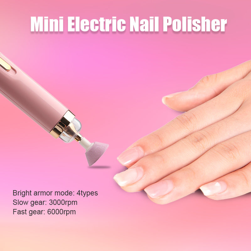 Nail Care Essentials | 5-in-1 Electric Nail Polisher with Built-in Light | Portable Manicure Tool for Salon-Quality Nails 8