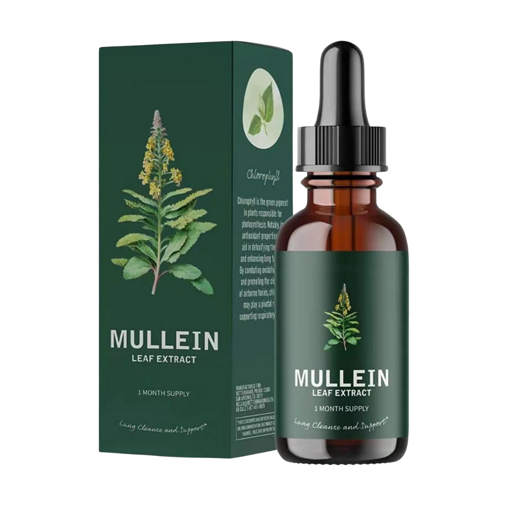 Natural Mullein Tincture | Herbal Tincture with Detoxifying Chlorophyll | Gentle Respiratory Support for Clear Airways 0