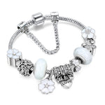 Nature's Elegance | Peach Blossom Charm Bracelet with Adjustable Fit | Versatile Accessory for Any Occasion 2