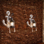 NauticalWood | Rustic Vintage Industrial Wall Sconce Light Fixture 4