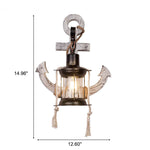 NauticalWood | Rustic Vintage Industrial Wall Sconce Light Fixture 6