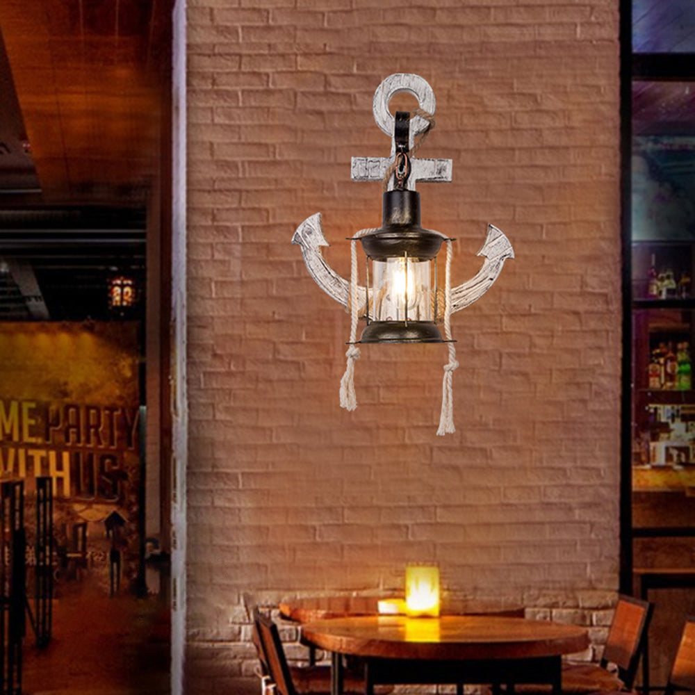 Nautical Anchor Wall Sconce with LED Lighting | Coastal Decor for Warm Ambiance 4