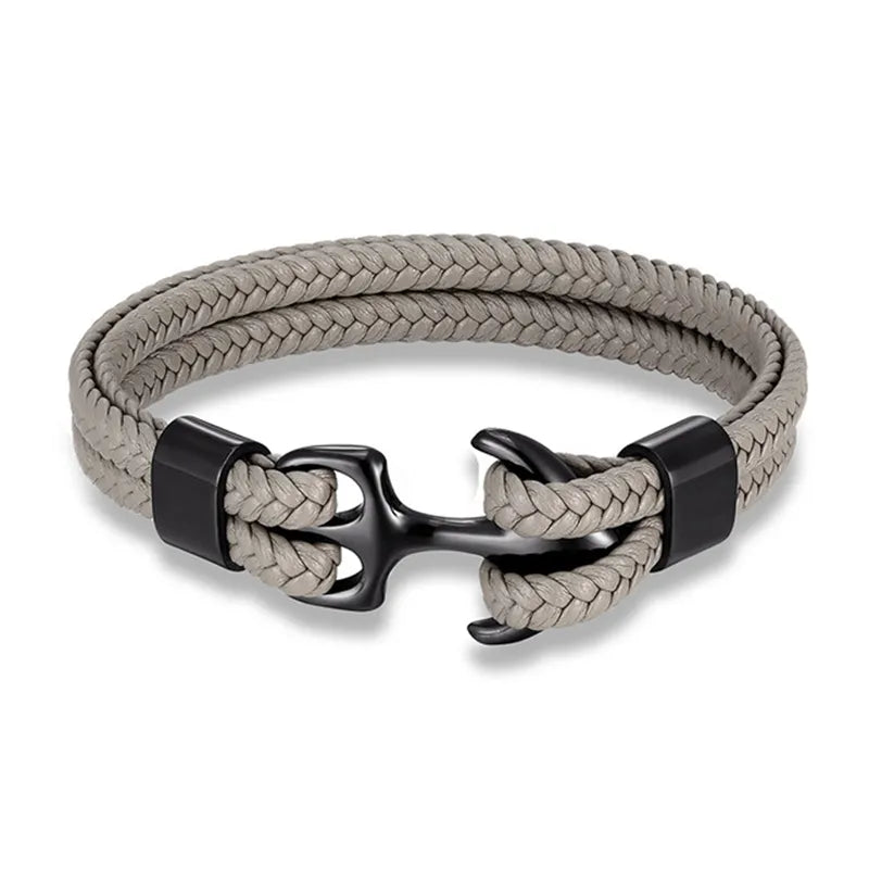 Nautical Collection | Men's Leather Bracelet with Unique Anchor Design | Stylish Accessory for Any Occasion 10