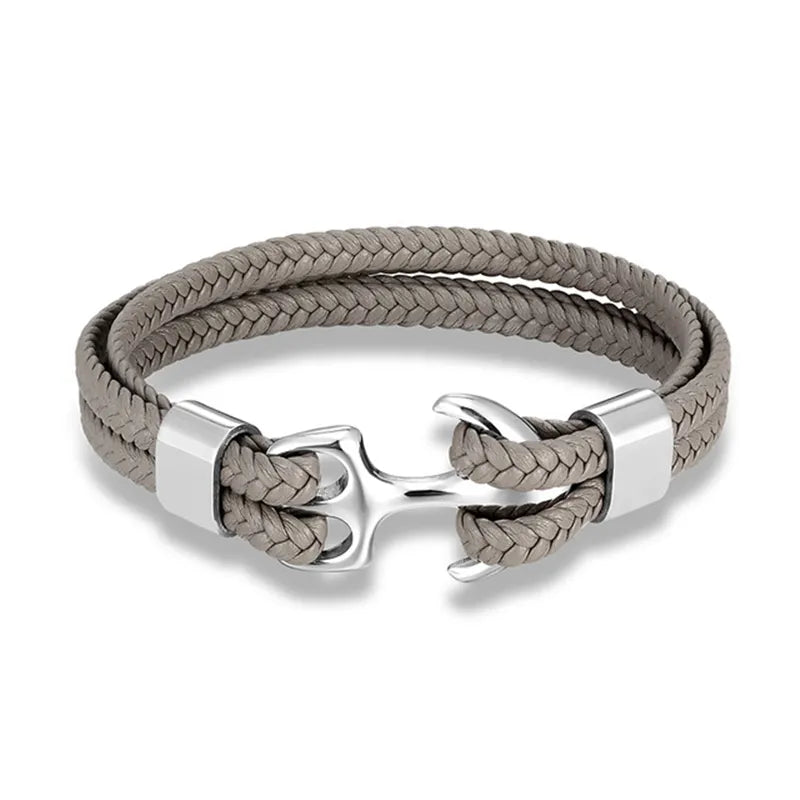 Nautical Collection | Men's Leather Bracelet with Unique Anchor Design | Stylish Accessory for Any Occasion 11