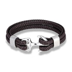 Nautical Collection | Men's Leather Bracelet with Unique Anchor Design | Stylish Accessory for Any Occasion 4